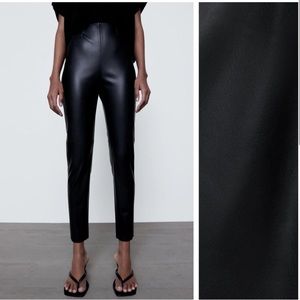 Zara Faux leather pants